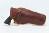 Antique “COLT 45” PEACEMAKER Black Powder Frame Single Action ARMY wHOLSTER SAA Manufactured in 1884 w/HEISER LEATHER HOLSTER - 4 of 21