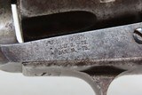Antique “COLT 45” PEACEMAKER Black Powder Frame Single Action ARMY wHOLSTER SAA Manufactured in 1884 w/HEISER LEATHER HOLSTER - 9 of 21