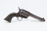 Antique “COLT 45” PEACEMAKER Black Powder Frame Single Action ARMY wHOLSTER SAA Manufactured in 1884 w/HEISER LEATHER HOLSTER - 18 of 21