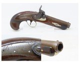 Very Scarce ENGRAVED Antique GILLESPIE .48 Percussion DERINGER Style Pistol CALIFORNIA GOLD RUSH Era RIVERBOAT GAMBLER’s Gun - 1 of 17