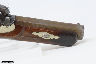 Very Scarce ENGRAVED Antique GILLESPIE .48 Percussion DERINGER Style Pistol CALIFORNIA GOLD RUSH Era RIVERBOAT GAMBLER’s Gun - Image 5 of 17