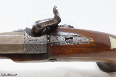 Very Scarce ENGRAVED Antique GILLESPIE .48 Percussion DERINGER Style Pistol CALIFORNIA GOLD RUSH Era RIVERBOAT GAMBLER’s Gun - Image 9 of 17