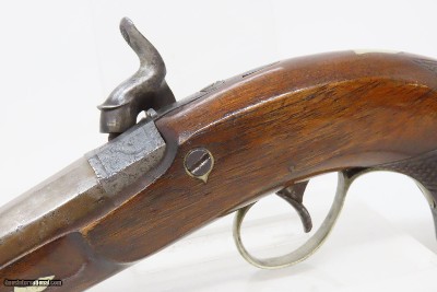 Very Scarce ENGRAVED Antique GILLESPIE .48 Percussion DERINGER Style Pistol CALIFORNIA GOLD RUSH Era RIVERBOAT GAMBLER’s Gun - Image 16 of 17