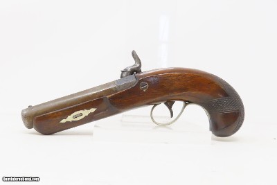 Very Scarce ENGRAVED Antique GILLESPIE .48 Percussion DERINGER Style Pistol CALIFORNIA GOLD RUSH Era RIVERBOAT GAMBLER’s Gun - Image 14 of 17