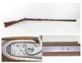 POOR BOY Full-Stock .36 FLINTLOCK Long Rifle Signed “R.O.” Contemporary .36 Caliber Rifle with Striped Maple Stock