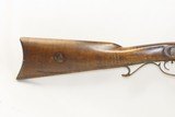 POOR BOY Full-Stock .36 FLINTLOCK Long Rifle Signed “R.O.” Contemporary .36 Caliber Rifle with Striped Maple Stock - 3 of 20