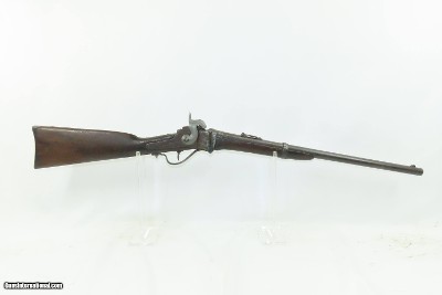 CIVIL WAR Antique U.S. SHARPS NEW MODEL 1863 .52 Perc. Saddle Ring CARBINEICONIC Carbine in Original Percussion Configuration - Image 2 of 19