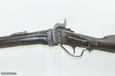 CIVIL WAR Antique U.S. SHARPS NEW MODEL 1863 .52 Perc. Saddle Ring CARBINEICONIC Carbine in Original Percussion Configuration - Image 16 of 19