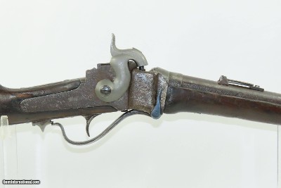 CIVIL WAR Antique U.S. SHARPS NEW MODEL 1863 .52 Perc. Saddle Ring CARBINEICONIC Carbine in Original Percussion Configuration - Image 4 of 19