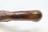 BENOIT PENET French Antique FLINTLOCK .64 Martial Pistol Engraved & Carved
18th Century from St. Etienne Gunmaker! - 9 of 19