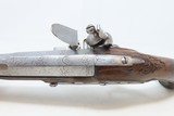 BENOIT PENET French Antique FLINTLOCK .64 Martial Pistol Engraved & Carved
18th Century from St. Etienne Gunmaker! - 10 of 19