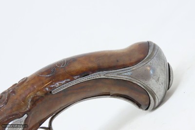 BENOIT PENET French Antique FLINTLOCK .64 Martial Pistol Engraved & Carved18th Century from St. Etienne Gunmaker! - Image 17 of 19