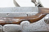 BENOIT PENET French Antique FLINTLOCK .64 Martial Pistol Engraved & Carved
18th Century from St. Etienne Gunmaker! - 15 of 19