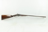 c1880 Antique W. & C. SCOTT 10 Gauge DOUBLE BARREL Sidelever HAMMER Shotgun 10 Gauge SIDE x SIDE with DAMASCUS BARRELS - 14 of 19