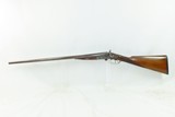 c1880 Antique W. & C. SCOTT 10 Gauge DOUBLE BARREL Sidelever HAMMER Shotgun 10 Gauge SIDE x SIDE with DAMASCUS BARRELS - 2 of 19