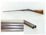 c1880 Antique W. & C. SCOTT 10 Gauge DOUBLE BARREL Sidelever HAMMER Shotgun 10 Gauge SIDE x SIDE with DAMASCUS BARRELS
