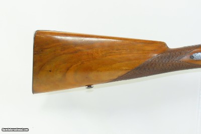 ENGRAVED & GOLD INLAID Antique NOWOTNY Percussion 12g DOUBLE BARREL Shotgun FINE Gorgeously Engraved, Gold Inlaid Maker Marked - Image 16 of 20