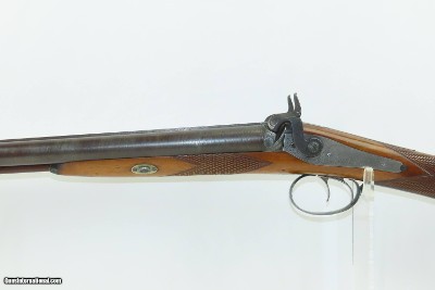 ENGRAVED & GOLD INLAID Antique NOWOTNY Percussion 12g DOUBLE BARREL Shotgun FINE Gorgeously Engraved, Gold Inlaid Maker Marked - Image 4 of 20