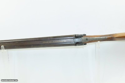 ENGRAVED & GOLD INLAID Antique NOWOTNY Percussion 12g DOUBLE BARREL Shotgun FINE Gorgeously Engraved, Gold Inlaid Maker Marked - Image 13 of 20