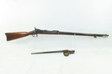 Antique U.S. SPRINGFIELD M1884 TRAPDOOR .45-70 Rifle INDIAN WARS w/BAYONETU.S. MILITARY Rifle with BAYONET & SHEATH - 2 of 22