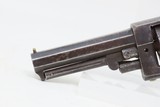 Antique CIVIL WAR Era “PROTECTION” Marked .28 PERCUSSION Pocket RevolverSingle Action .28 Caliber Spur Trigger Revolver - 5 of 17