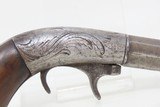 RARE No. 81 of 500 Antique BACON & CO. UNDERHAMMER Percussion BOOT PistolANTEBELLUM Early Production Underhammer Handgun - 17 of 18