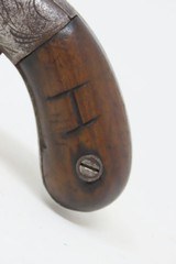 RARE No. 81 of 500 Antique BACON & CO. UNDERHAMMER Percussion BOOT PistolANTEBELLUM Early Production Underhammer Handgun - 3 of 18