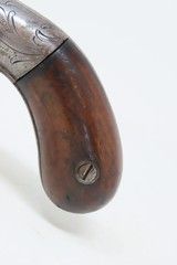 RARE No. 82 of 500 Antique BACON & CO. UNDERHAMMER Percussion BOOT PistolANTEBELLUM Early Production Underhammer Handgun - 3 of 18