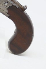 BARTON of LONDON Antique BOXLOCK British FLINTLOCK .44 Pocket/Muff PistolSMALL Early 1800s Self Defense BELT/POCKET Pistol - 3 of 18