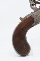 BARTON of LONDON Antique BOXLOCK British FLINTLOCK .44 Pocket/Muff PistolSMALL Early 1800s Self Defense BELT/POCKET Pistol - 16 of 18