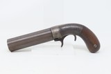 RARE ANTEBELLUM Antique BACON & CO. Percussion Underhammer PEPPERBOX Pistol SCARCE 1 of 200; Early Production Repeating Handgun - 2 of 18