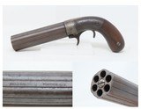 RARE ANTEBELLUM Antique BACON & CO. Percussion Underhammer PEPPERBOX Pistol SCARCE 1 of 200; Early Production Repeating Handgun - 1 of 18
