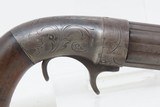 RARE ANTEBELLUM Antique BACON & CO. Percussion Underhammer PEPPERBOX Pistol SCARCE 1 of 200; Early Production Repeating Handgun - 17 of 18