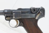 INTERWAR Blank Chamber DWM German LUGER P.08 7.65mm Semi-Auto PISTOL C&R
Forced to 7.65mm by the TREATY of VERSAILLES - 4 of 19