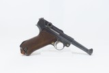INTERWAR Blank Chamber DWM German LUGER P.08 7.65mm Semi-Auto PISTOL C&R
Forced to 7.65mm by the TREATY of VERSAILLES - 16 of 19