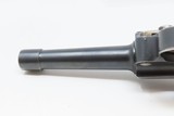 INTERWAR Blank Chamber DWM German LUGER P.08 7.65mm Semi-Auto PISTOL C&R
Forced to 7.65mm by the TREATY of VERSAILLES - 15 of 19