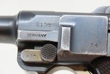 INTERWAR Blank Chamber DWM German LUGER P.08 7.65mm Semi-Auto PISTOL C&R
Forced to 7.65mm by the TREATY of VERSAILLES - 6 of 19
