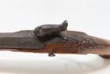 ENGRAVED & CARVED Antique MATCHING PAIR Percussion Pistols MID-1800s BRACE
Matching SELF DEFENSE Style Sidearms - 9 of 25