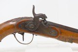 ENGRAVED & CARVED Antique MATCHING PAIR Percussion Pistols MID-1800s BRACE
Matching SELF DEFENSE Style Sidearms - 5 of 25