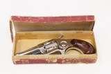 Very Nice FACTORY BOXED Antique COLT NEW LINE .22 RF Pocket Revolver 7-SHOT THREE DIGIT Serial Number with NICKEL/BLUE Plating - 4 of 20