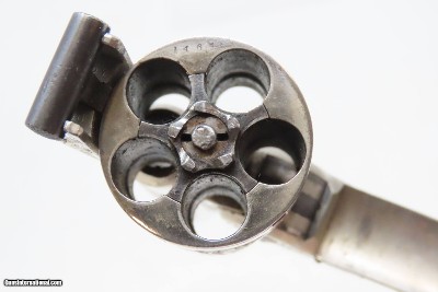 Nice ENGRAVED Antique SMITH & WESSON .32 DA Revolver NICKEL w/PEARL GRIP Mid-1890s 4th Model Self Defense Revolver - Image 11 of 18