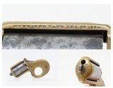 Scarce ENGRAVED Antique JAMES REID “My Friend” .22 Revolver KNUCKLE DUSTER
1870s Era BRASS KNUCKLE - PISTOL Combination - 1 of 14
