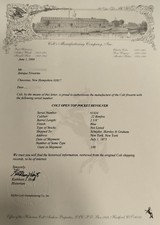 LETTERED Antique NEW YORK ENGRAVED COLT “Open Top” Revolver PEARL GRIPSColt’s Answer to Smith & Wesson’s No. 1 Revolver - 17 of 17