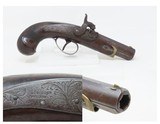 GOLD Banded & SILVER Mounted Antique DERINGER Perc. Pistol KILLED LINCOLN
Henry Deringer’s Famous 1850s Pocket Pistol