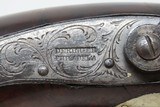 ENGRAVED & SILVER Mounted Antique DERINGER Percussion Pistol KILLED LINCOLN Henry Deringer’s Famous 1850s Pocket Pistol - 7 of 17