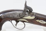 ENGRAVED & SILVER Mounted Antique DERINGER Percussion Pistol KILLED LINCOLN Henry Deringer’s Famous 1850s Pocket Pistol - 4 of 17