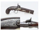 ENGRAVED & SILVER Mounted Antique DERINGER Percussion Pistol KILLED LINCOLN Henry Deringer s Famous 1850s Pocket Pistol