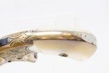 LETTERED Antique NEW YORK ENGRAVED COLT “Open Top” Revolver PEARL GRIPSColt’s Answer to Smith & Wesson’s No. 1 Revolver - 6 of 17