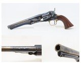 London Proofed CIVIL WAR 1863 Antique COLT M1862 Percussion POLICE Revolver With “E” Designation w/SCARCE 6-1/2 Inch Barrel