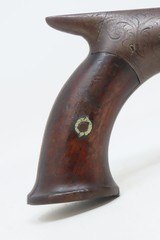 ENGRAVED Antique American Saw Handle .45 Percussion TARGET/DUELING Pistol
Mid-1800s Self-Defense Carry Pistol - 3 of 18